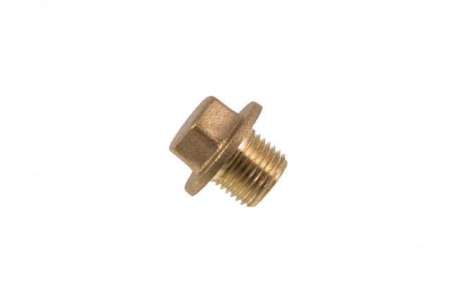 Brass Flanged Plug 1/2in BSP